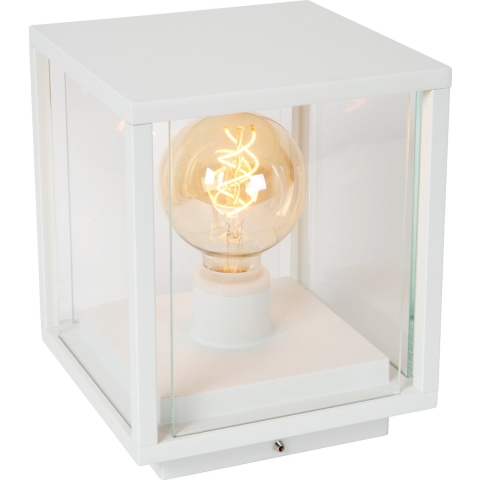Lucide Claire - Sokkellamp - 20 X 20 X 24,5 Cm - IP54 - Wit