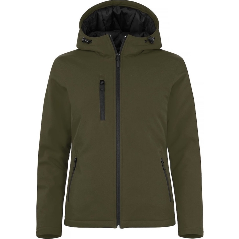 Clique 020953 Padded Hoody Softshell Lady - Mistgroen - XXL