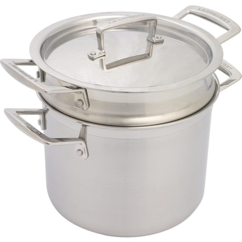 Le Creuset Pastapan Magnetik - TriPly RVS - ø 20 cm / 5 liter