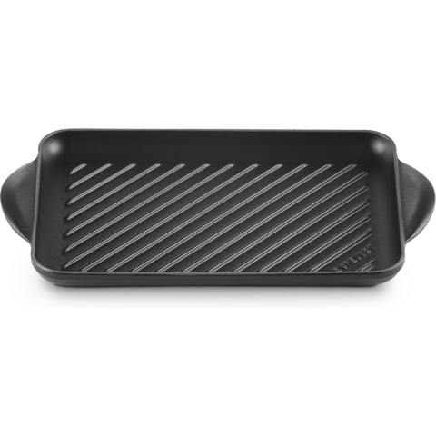 Le Creuset Grillplaat Tradition - Mat Zwart - 38.5 x 22 cm