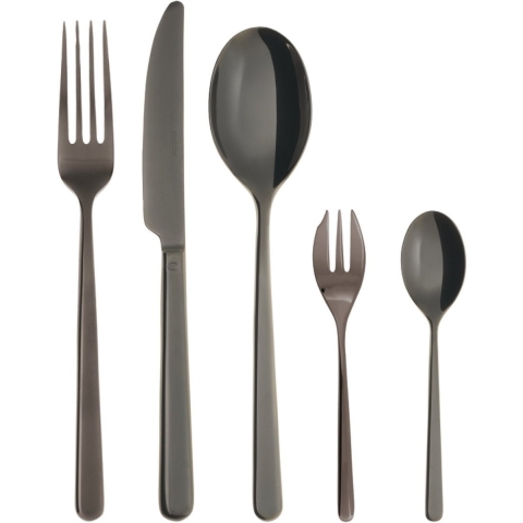 Sambonet Bestekset Linear - Zwart - 30 delig / 6 personen