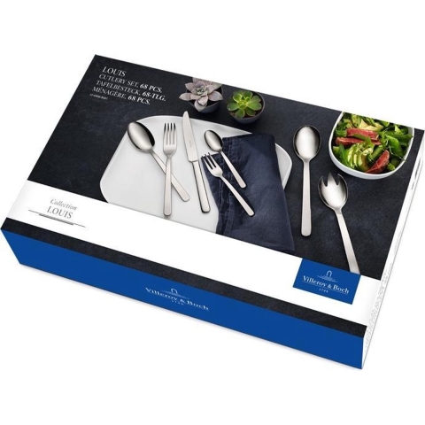 Villeroy & Boch Bestekset Louis - RVS - 68-delig / 12 personen