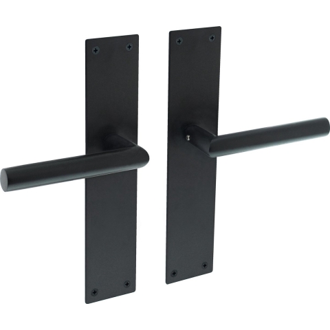Intersteel Deurkruk Jura met schild 250x55x2mm zwart