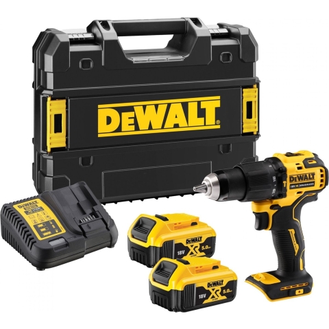 DeWALT DCD709P2T Compacte accu klop-/schroefboormachine 18V XR 5.0Ah in TSTAK