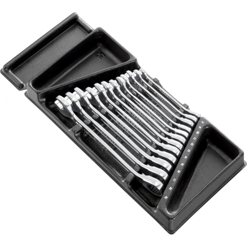 Facom Module Anti-Slip Ringsteeksleutels met ratel - 12-delig - MOD.467BJ12PB