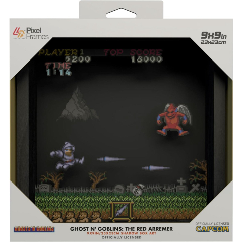 Pixel Frame - Ghost N' Goblins - The Red Arremer (23cm x 23cm)