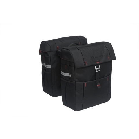 Dubbele Fietstas Vigo Double Racktime 37L Zwart