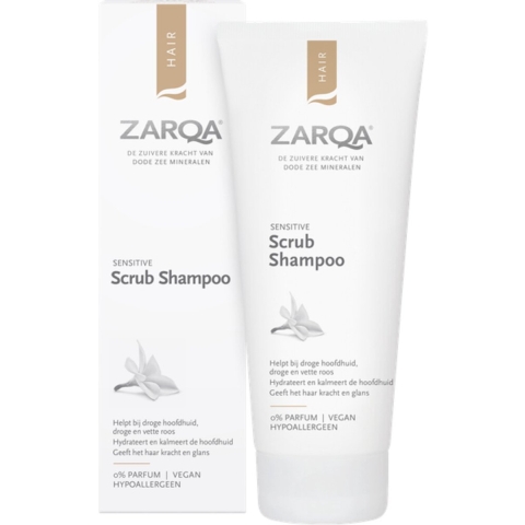 3x Zarqa Scrub Shampoo Sensitive 200 ml