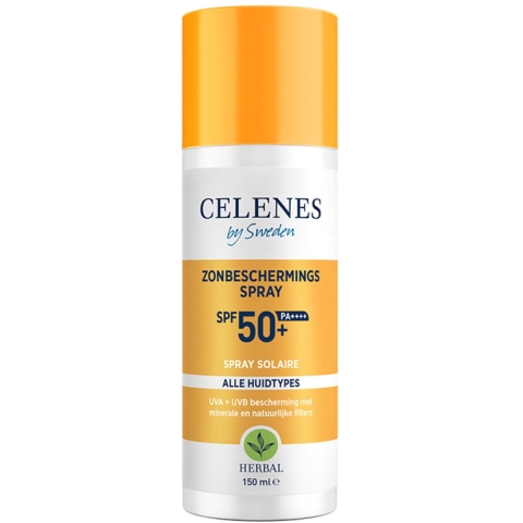 2x Celenes Herbal Zonnebrand Spray SPF 50+ Alle Huidtypes 150 ml