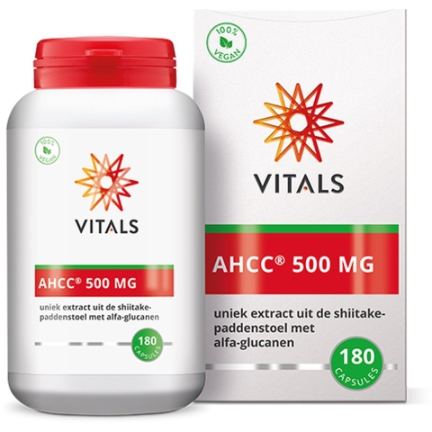 Gratis Verzending: Vitals AHCC 500mg 180 capsules