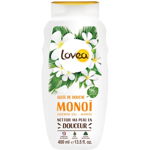 3x Lovea Sulfaatvrije Douchegel Monoï 400 ml