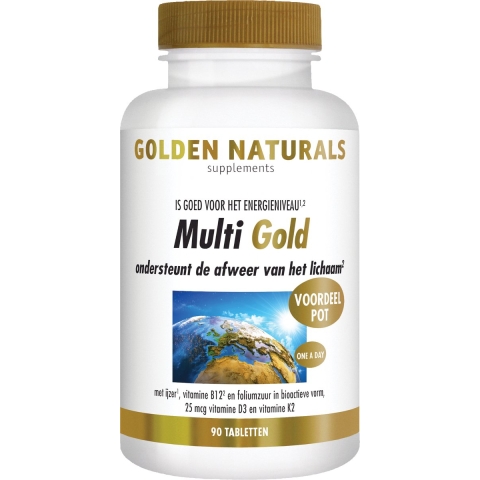 Gratis Verzending: Golden Naturals Multi Gold 90 tabletten