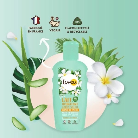 2x Lovea Sun Kalmerende Aftersun Melk Tahiti Monoï 150 ml