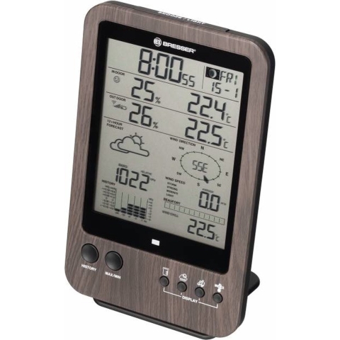 BRESSER extra/vervangend Basisstation voor 7002512 WTW Weerstation in houtoptiek