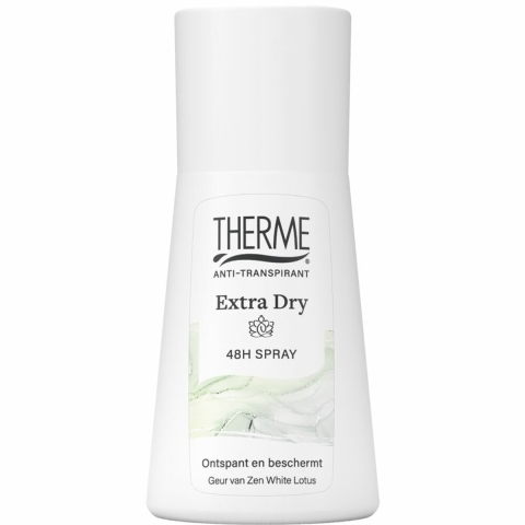 3x Therme Anti-Transpirant Extra Dry Zen White Lotus Spray 75 ml