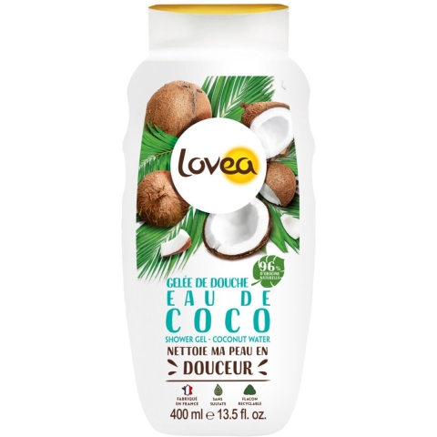 6x Lovea Sulfaatvrije Douchegel Kokos 400 ml