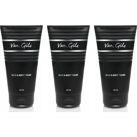 3x Van Gils Strictly for Men Hair&Body wash 150 ml