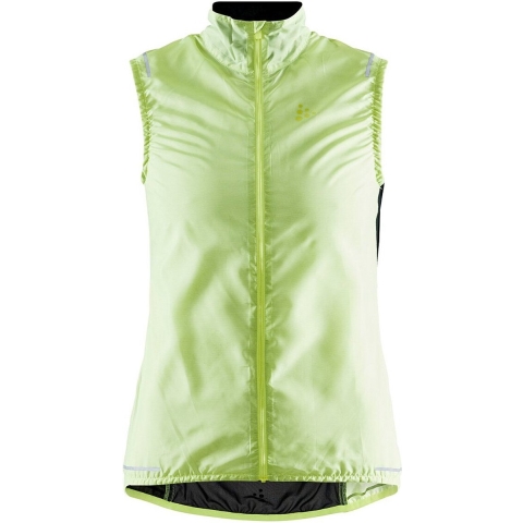 Craft Essence Light Wind vest fiets windvest geel dames, M