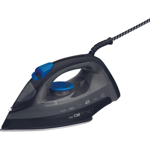 Clatronic DB 3703 Stoomstrijkijzer Zwart, Blauw 1800 W