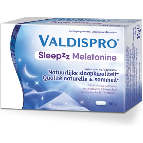Valdispro Sleepzz Melatonine | 30 tabletten