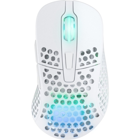 CHERRY XTRFY M4 RGB Wit Draadloze Gaming muis