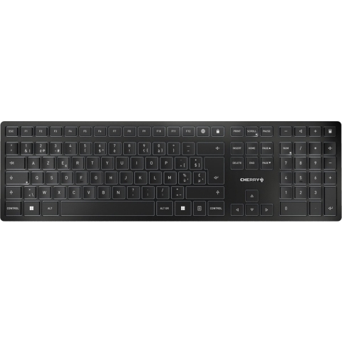 CHERRY KW 9100 Slim Zwart Draadloos Toetsenbord