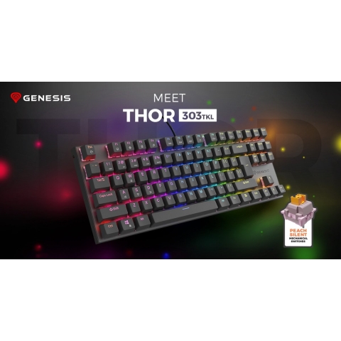 GENESIS NKG-1881 Thor 303 TKL USB Gaming toetsenbord in Zwart