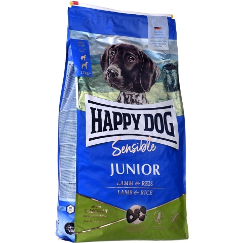 Happy Dog Sensible Junior met lam en rijst hondenvoer 10 kg