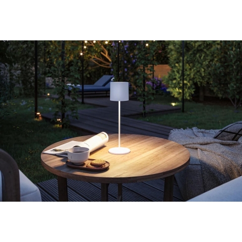 Paulmann - Tuni Portable Tafellamp IP44 Matt Wit