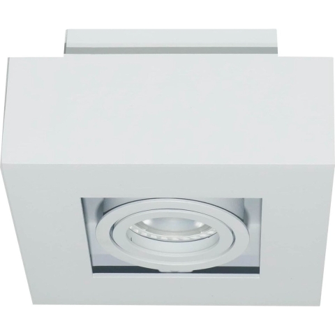 Artdelight Bosco - Opbouwspot 1L - 14 X 14 X 8,6 Cm - Wit