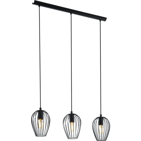 EGLO Newtown Hanglamp - E27 - 70 cm - Zwart