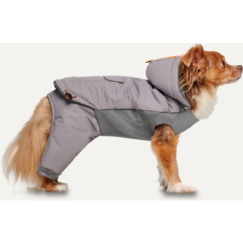 Gooeez Hooded Full Body Snowsuit 2XS Light Grey/Grey