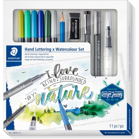 Staedtler mixed handlettering & watercolour set 12 delig