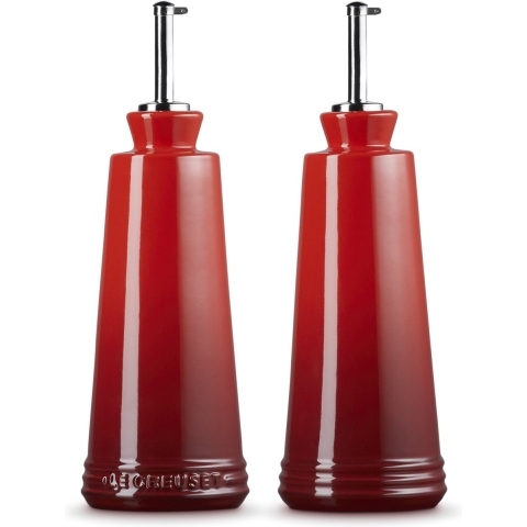 LE CREUSET - Aardewerk - Olie-&Azijnset 0,30l Kersenrood