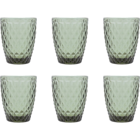 Medard de Noblat - Diamond Drinkglas 22cl Smoked (set van 6)
