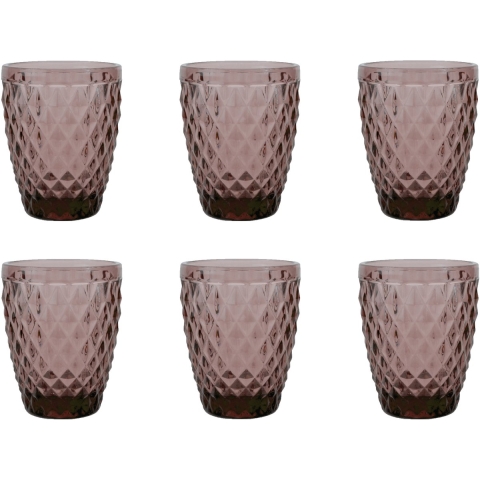 Medard de Noblat - Diamond Drinkglas 22cl Paars (set van 6)