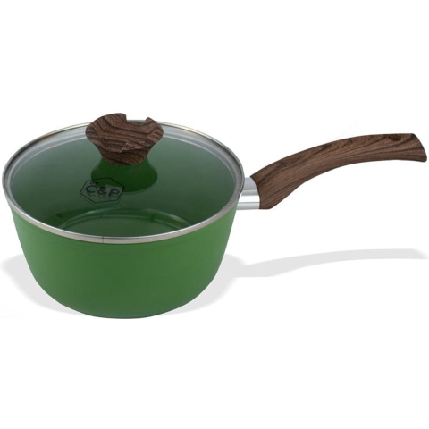 Cook & Pan - Go Green Steelpan 18 cm met glazen deksel