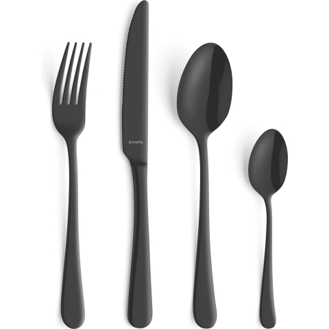 Amefa - Austin 24-delige Bestekset 6 Personen - Mat Zwart