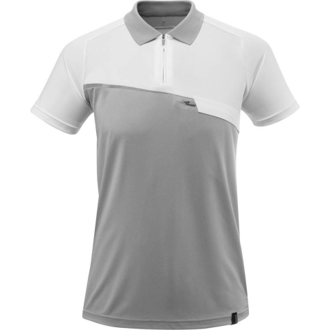 Poloshirt Met Borstzak Grijs/Melee Wit | Per Stuk | Maat XL