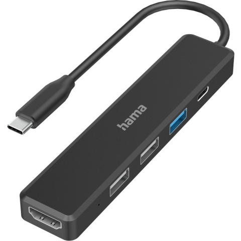 Hama USB-C-hub Multiport 5-poorts 3x USB-A USB-C HDMI™