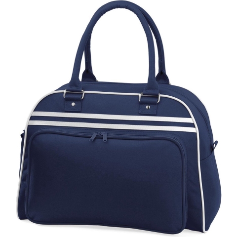 Atlantis BG75 Retro Bowling Bag - French-Navy/White - 44 x 31 x 25 cm