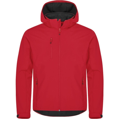 Clique 020912 Basic Hoody Softshell - Rood - S
