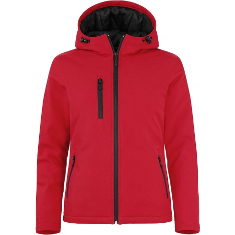 Clique 020953 Padded Hoody Softshell Lady - Rood - XS