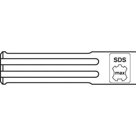 Bosch Accessoires Aardelektrodenhouder SDS-max 260 x 13 mm 1st - 2608690004