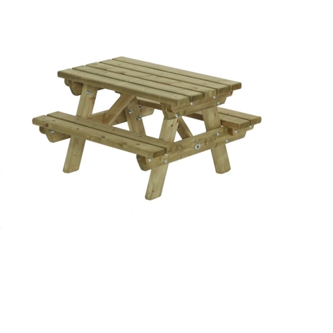 Kinderpicknicktafel 90x90 - Talen buitenmeubelen