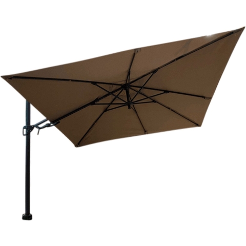 Barletta vrijhangende zweefparasol taupe 3x3 m - Borek