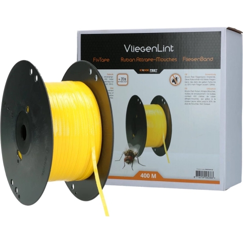 Knock Pest Vliegenlint Vervangingsrol geel 400 m