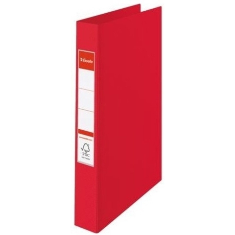 4x esselte ringband map - ordners - 2-gaats a4 - rood - ringmappen -