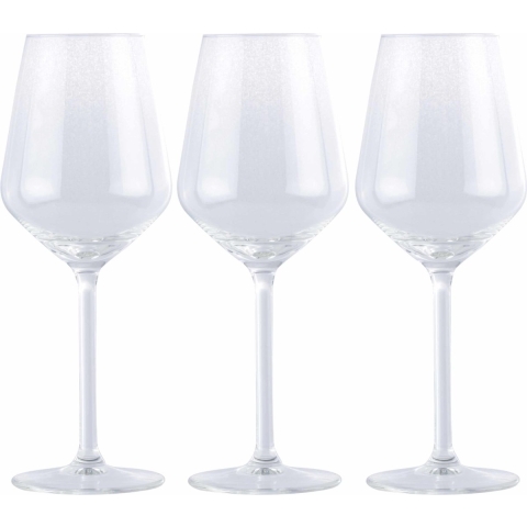 12x Goedkope wijnglazen set voor witte wijn 370 ml -