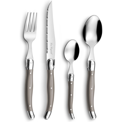 Lou Laguiole - Tradition 24-delige Bestekset - Taupe
